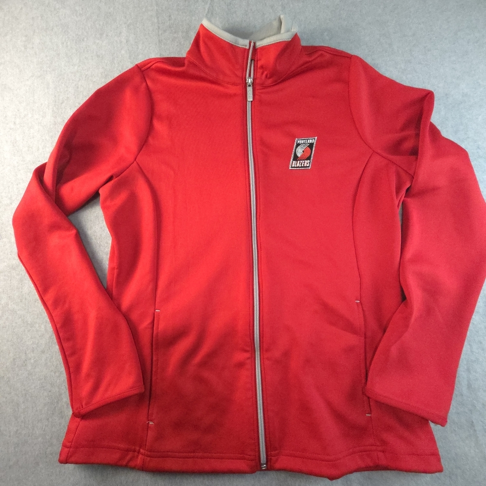 Antigua Portland Trail Blazers Warm Up Jacket Red Women's Size Medium